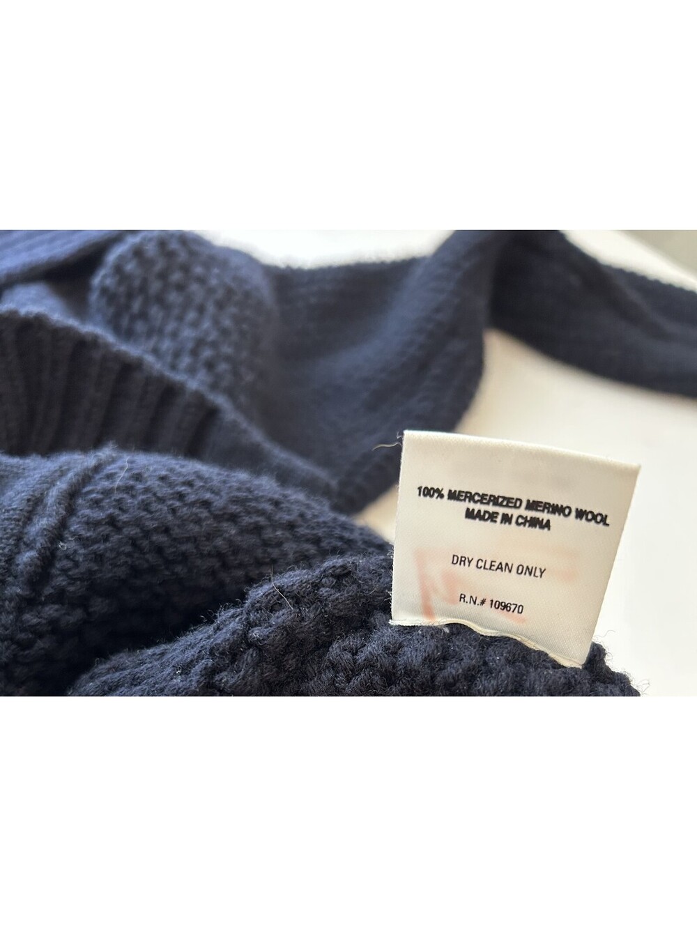 Citizens Of Humanity Navy Button Front Sweater size M - Merino Wool - Luxury - Picture 6 of 7